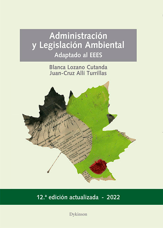 ADMINISTRACION Y LEGISLACION AMBIENTAL - 9788411225335 Imagen principal del producto