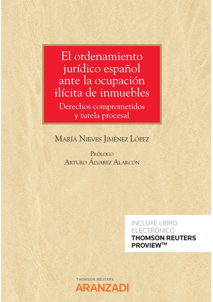 ORDENAMIENTO JURIDICO ESPAÑOL ANTE LA OCUPACION ILICITA DE - 9788411252713 Imagen principal del producto