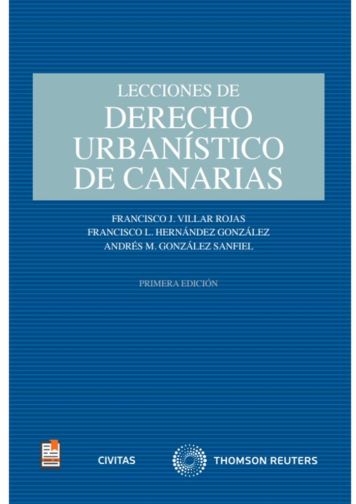 LECCIONES DE DERECHO URBANISTICO DE CANARIAS - 9788411255363 Imagen principal del producto
