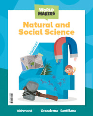 NATURAL AND SOCIAL SCIENCE 4 PRIMARY WORLD MAKERS | Varios autores | 9788411381598 (Grazalema Santillana)