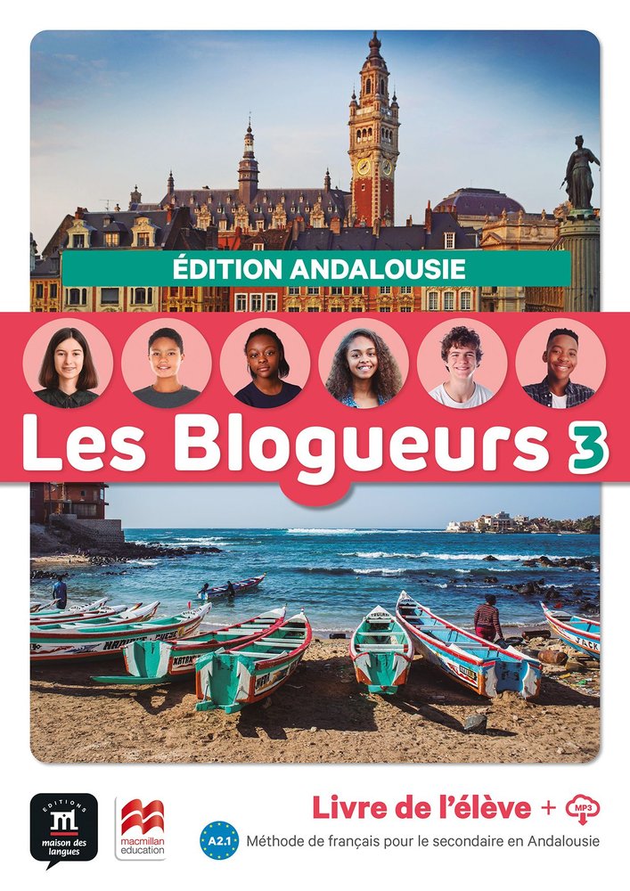 Les Blogueurs 3 livre de l'élève édition Andalousie | Equipo Editorial | 9788411571784 (DIFUSION MACMILLAN) Imagen principal del producto