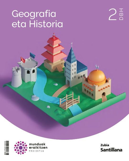 Geografía Historia 2º ESO Euskera 23 Munduak Eraiktzen - 9788411604444