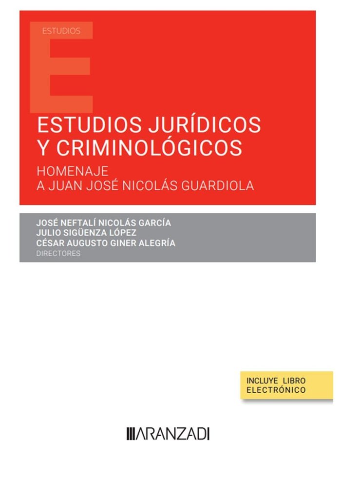 ESTUDIOS JURIDICOS Y CRIMINOLOGICOS PAPEL EBOOK - 9788411620512 Imagen principal del producto