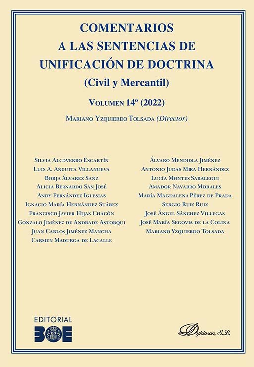 COMENTARIOS A LAS SENTENCIAS DE UNIFICACION DE DOCTRINA CIV - 9788411703734 Imagen principal del producto