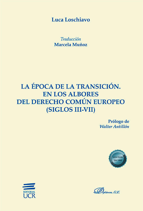 LA EPOCA DE LA TRANSICION EN LOS ALBORES DEL DERECHO COMUN - 9788411704823 Imagen principal del producto
