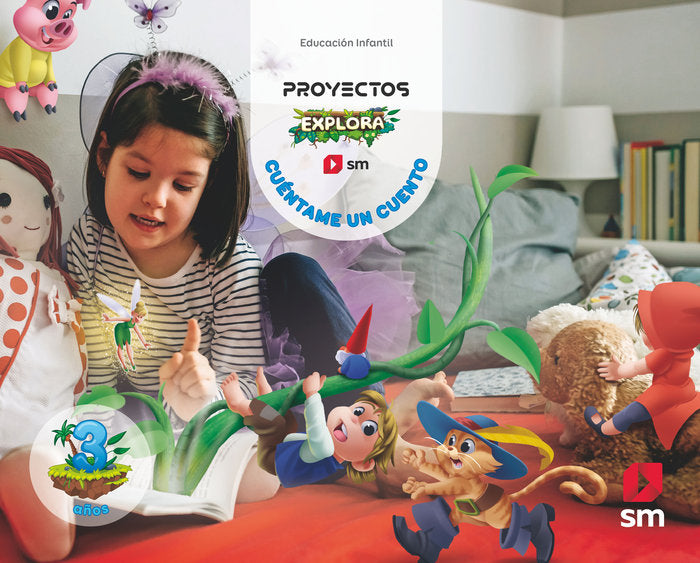 CUENTAME UN CUENTO 3AÑOS EXPLORA 24 | Varios Autores | 9788411822299 (Sm) Imagen principal del producto