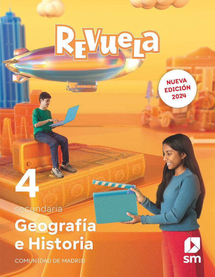 Geografía e Historia. 4 Secundaria. Revuela. Comunidad de Madrid | Varios autores | 9788411826525 (SM) Imagen principal del producto