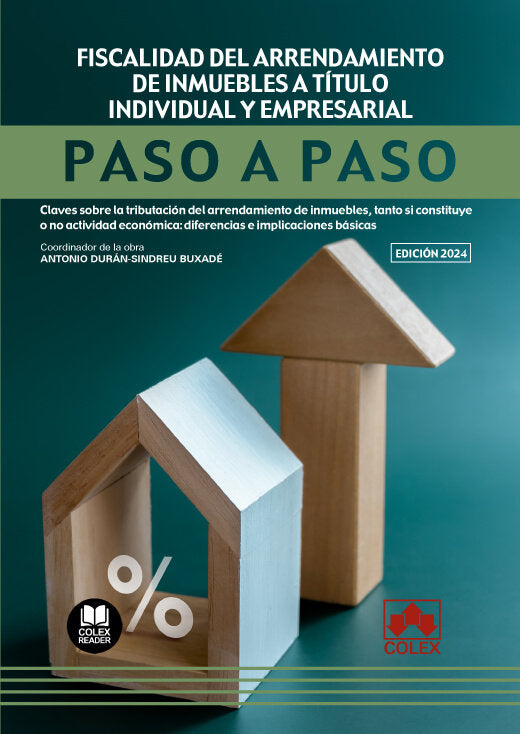 FISCALIDAD DEL ARRENDAMIENTO DE INMUEBLES A TITULO INDIVIDU - 9788411942447 Imagen principal del producto