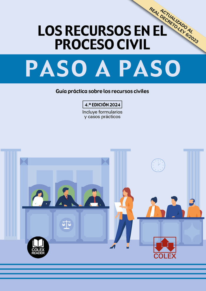 RECURSOS EN EL PROCESO CIVIL PASO A PASO 2024 - 9788411943840 Imagen principal del producto