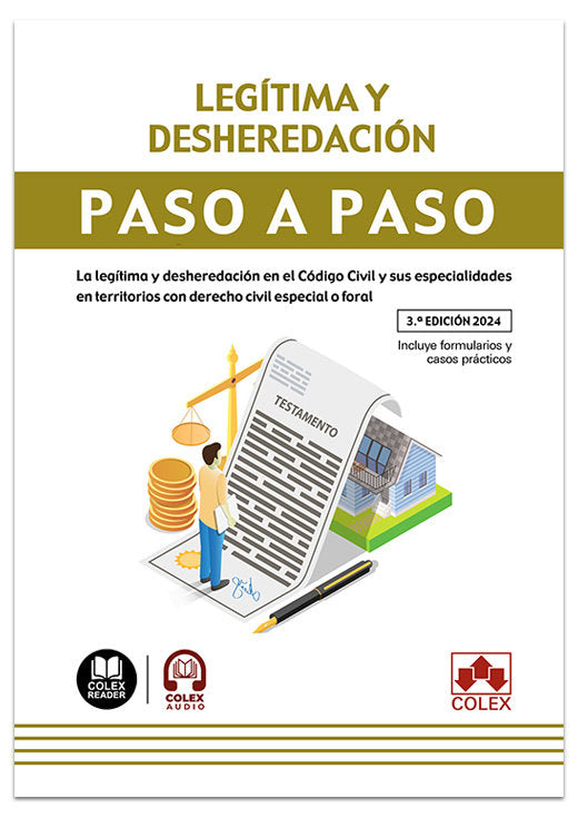 LEGITIMA Y DESHEREDACION PASO A PASO 2024 - 9788411947213 Imagen principal del producto