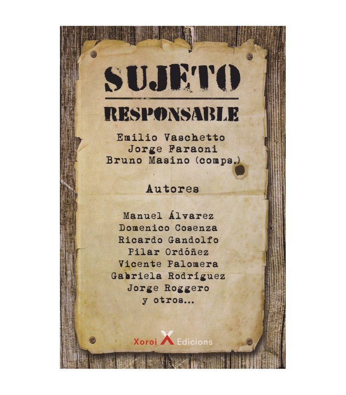 SUJETO RESPONSABLES - 9788412886986 Imagen principal del producto