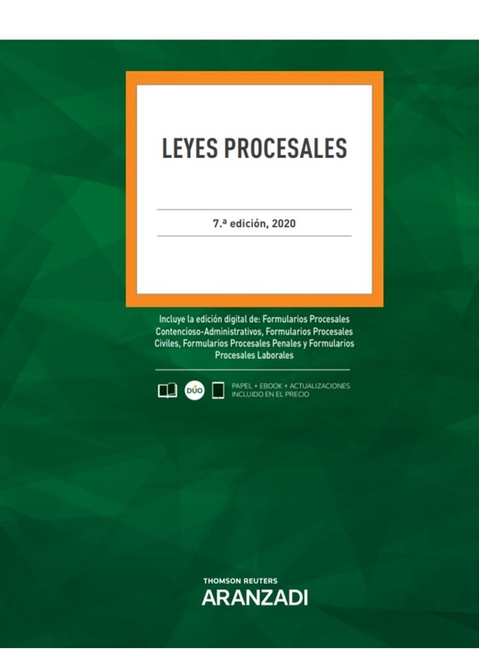 LEYES PROCESALES DUO 7ª ED - 9788413089416 Imagen principal del producto
