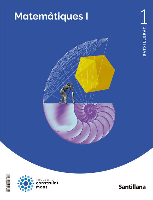 ✅ MATEMATIQUES 1ºNB MEDITERRANEA CATALAN 22 CONSTR,MONS - 9788413158310