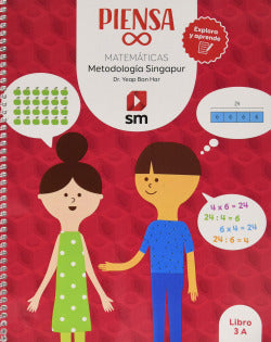 Matemáticas 3º Primaria. Libro. Piensa Infinito. Proyecto Singapur (Sm) - 9788413187938