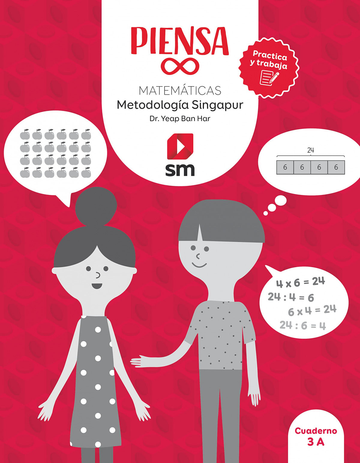 CUADERNO MATEMÁTICAS 3ºPRIMARIA. PIENSA INFINITO. PROYECTO SINGAPUR Imagen principal del producto