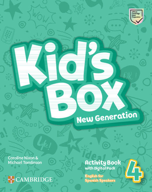 Kid's Box New Generation English for Spanish Speakers Level 4 Activity Book with Home Booklet and Digital Pack | Varios autores | 9788413224978 (Cambridge)