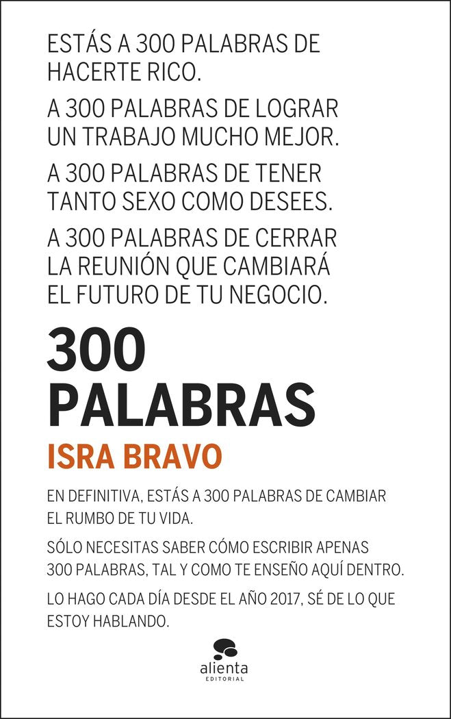 300 PALABRAS | BRAVO, ISRA | ALIENTA EDITORIAL | 9788413443867