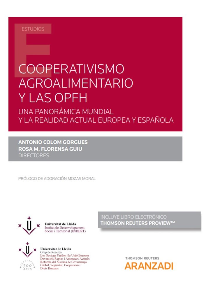 COOPERATIVISMO AGROALIMENTARIO Y LAS OPFH DUO - 9788413454078 Imagen principal del producto