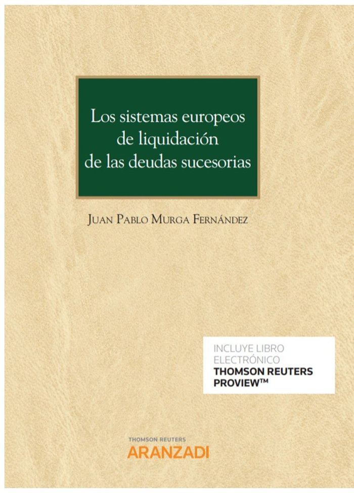 SISTEMAS EUROPEOS DE LIQUIDACION DEUDAS SUCESORIAS DUO - 9788413469805 Imagen principal del producto
