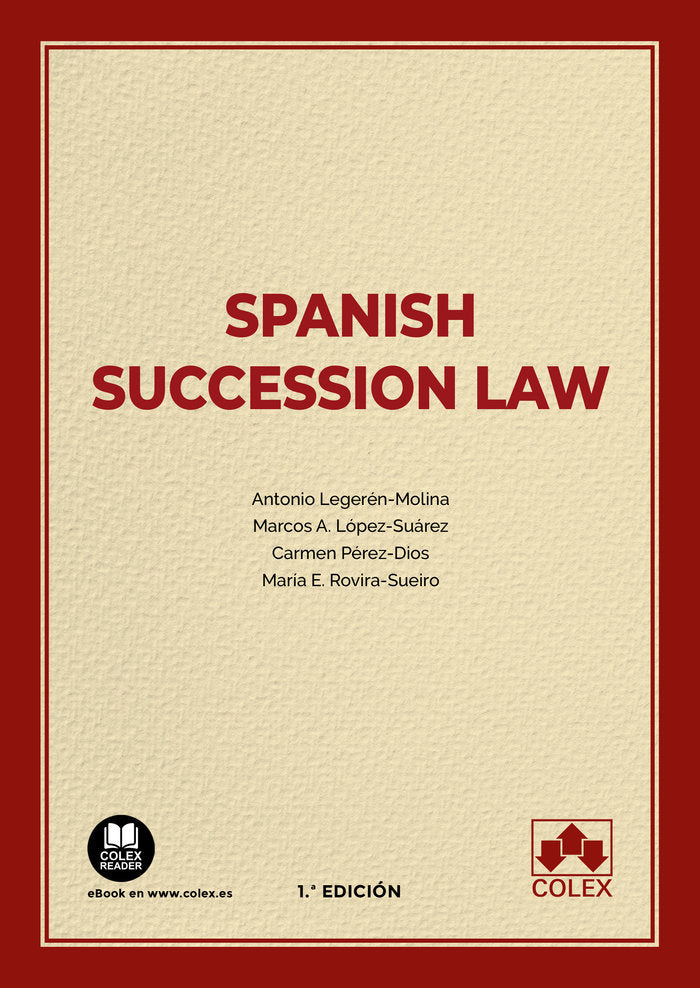 SPANISH SUCCESSION LAW - 9788413596556 Imagen principal del producto