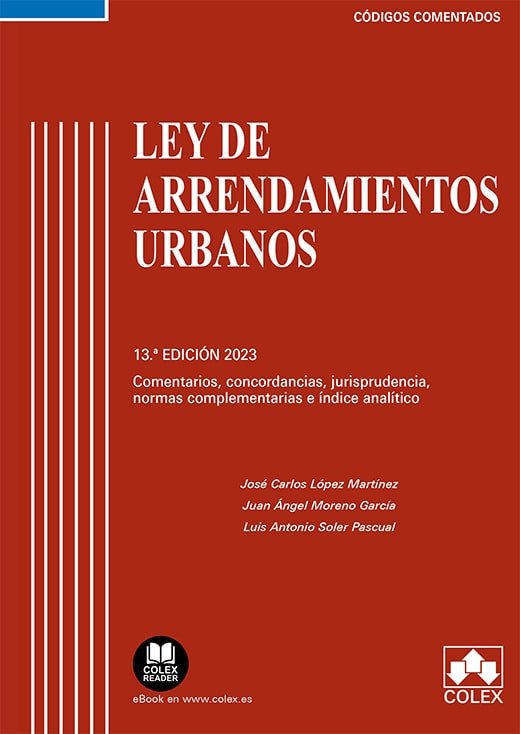 LEY DE ARRENDAMIENTOS URBANOS 13ª ED - 9788413598505 Imagen principal del producto