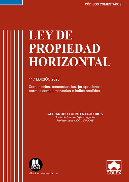LEY DE PROPIEDAD HORIZONTAL CODIGO COMENTADO - 9788413599885 Imagen principal del producto