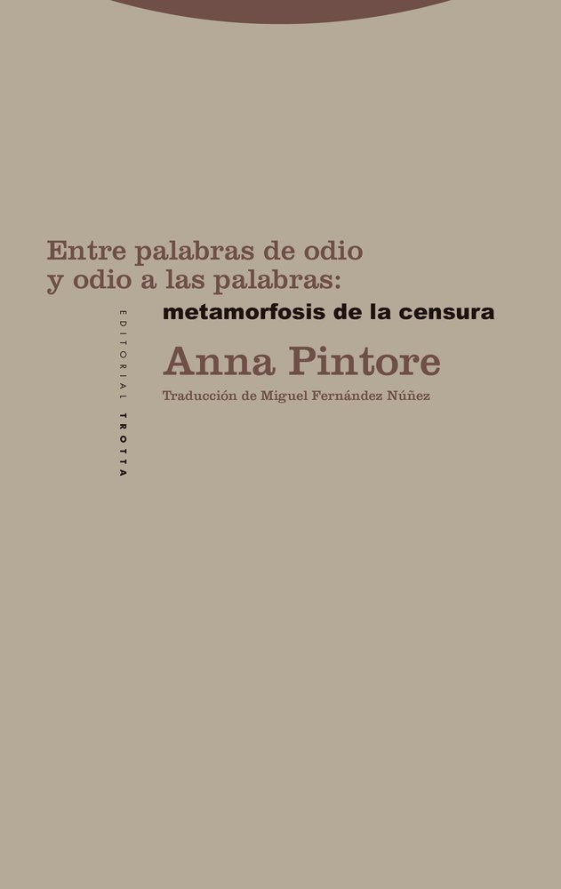 ENTRE PALABRAS DE ODIO Y ODIO A LAS PALABRAS METAMORFOSIS - 9788413643069 Imagen principal del producto