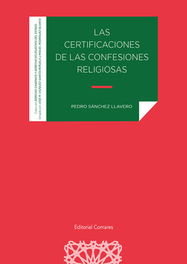 CERTIFICACIONES DE LAS CONFESIONES RELIGIOSAS - 9788413691558 Imagen principal del producto