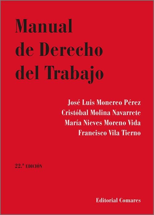MANUAL DE DERECHO DEL TRABAJO 22ª ED - 9788413698403 Imagen principal del producto
