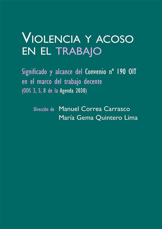 VIOLENCIA Y ACOSO EN EL TRABAJO - 9788413775029 Imagen principal del producto