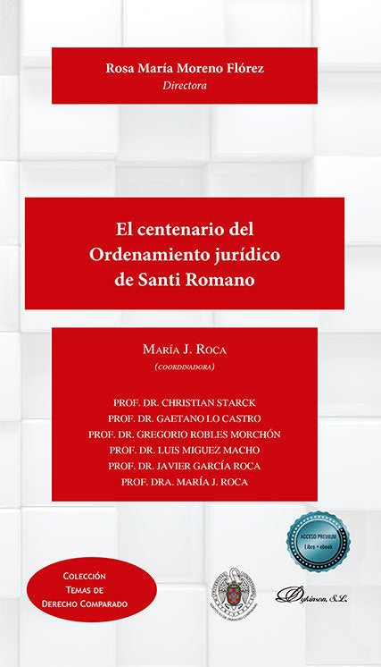 EL CENTENARIO DEL ORDENAMIENTO JURIDICO DE SANTI ROMANO - 9788413778808 Imagen principal del producto