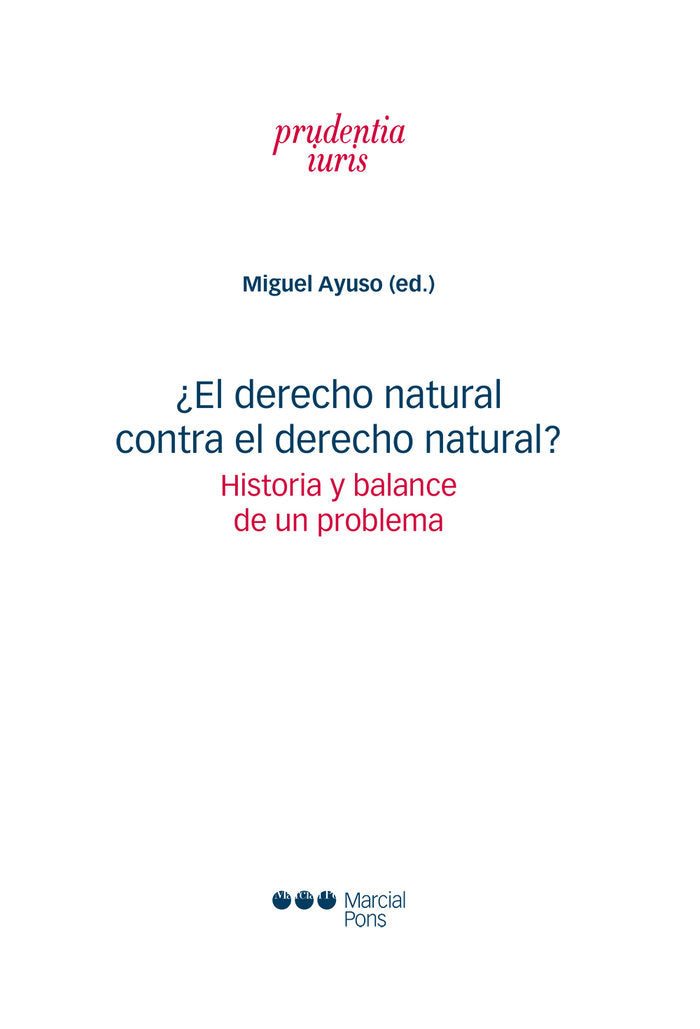 EL DERECHO NATURAL CONTRA EL DERECHO NATURAL HISTORIA Y BAL - 9788413817316 Imagen principal del producto