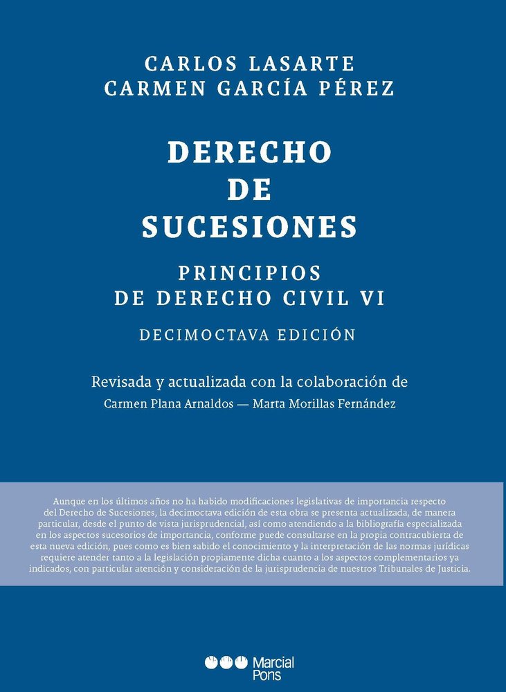PRINCIPIOS DE DERECHO CIVIL TOMO VI 18ª ED - 9788413818092
