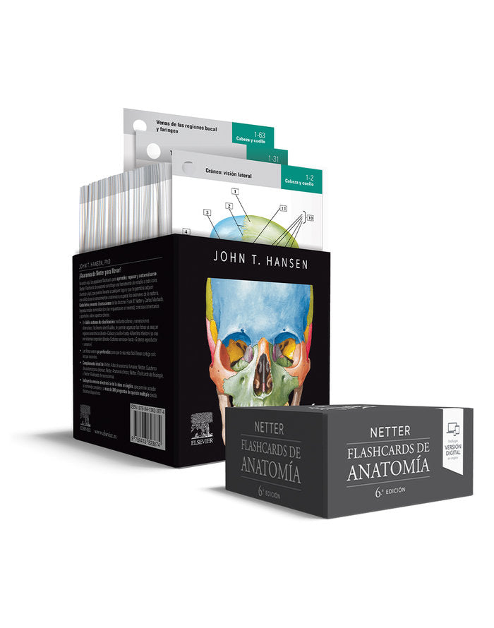 NETTER FLASHCARDS DE ANATOMIA 6ª ED - 9788413823874 Imagen principal del producto