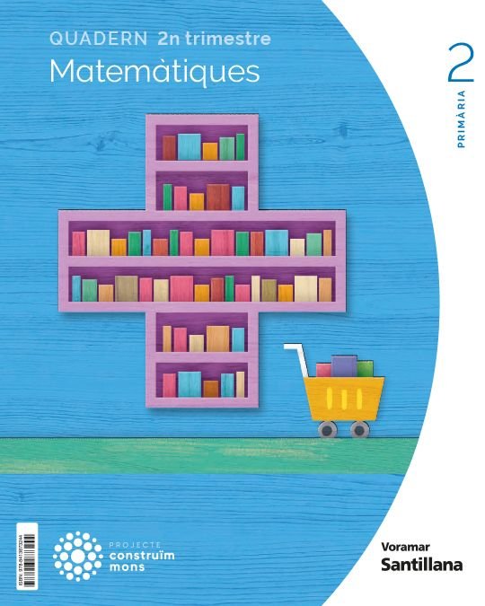 MATEMATICAS CUADERNO 2 2º de Primaria VALENCIA 23 CONSTRUYENDO MUNDOS | AA,VV | 9788413873244 (Voramar Santillana) Imagen principal del producto