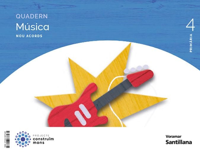 Música Cuaderno 4º EP Valencia 23 Nuevo Acordes (Voramar Santillana) - 9788413873435