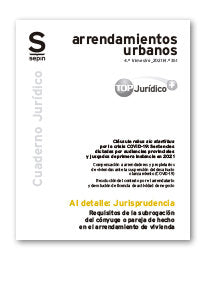 DE LA SUBROGACION DEL CONYUGE O PAREJA DE HECHO EN ARRENDAM - 9788413881027 Imagen principal del producto