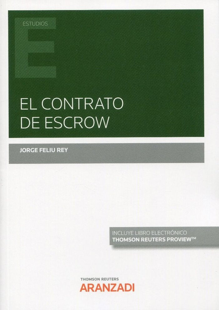 CONTRATO DE ESCROW - 9788413905020 Imagen principal del producto