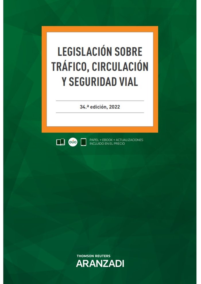 LEGISLACION SOBRE TRAFICO CIRCULACION Y SEGURIDAD VIA 34ªED - 9788413907369 Imagen principal del producto