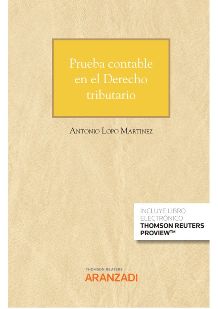 PRUEBA CONTABLE EN EL DERECHO TRIBUTARIO CUADERNO NUM 220 - 9788413918464 Imagen principal del producto
