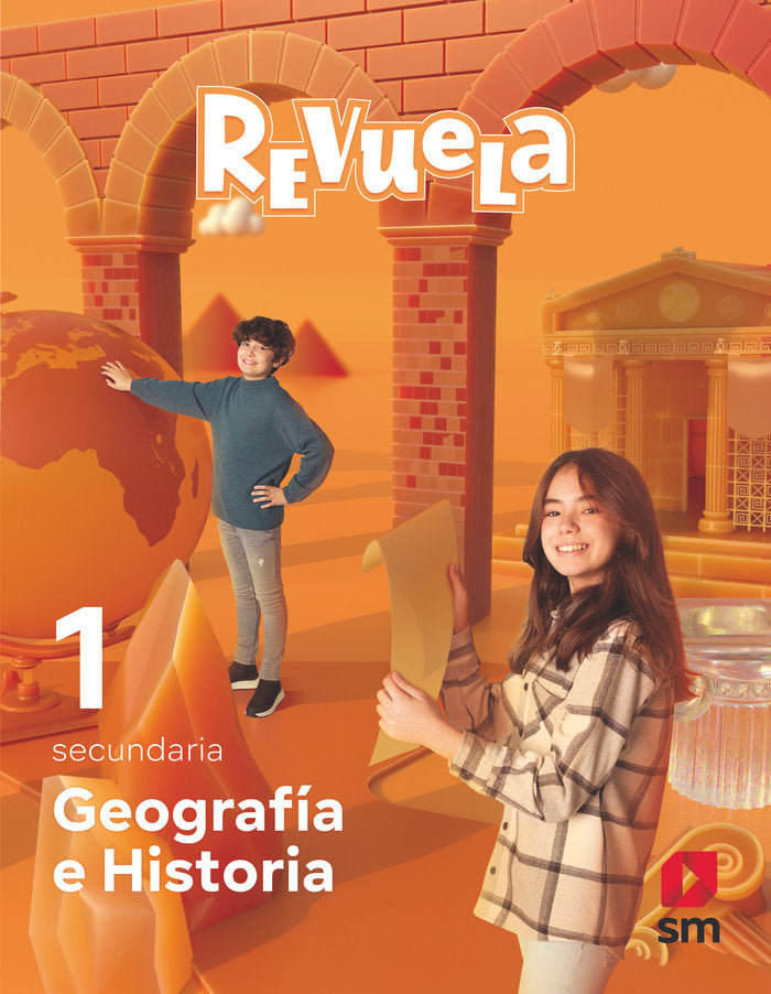 ✅ GEOGRAFÍA E HISTORIA 1º ESO PROYECTO REVUELA ED 2022 VV.AA. EDICIONES SM - 9788413927930