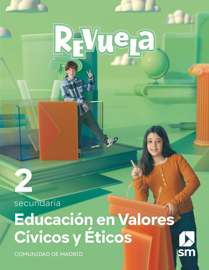 Educación en Valores Cívicos y Éticos. 1 y 2 Secundaria. Revuela. Comunidad de Madrid | Varios autores | 9788413928821 (SM) Imagen principal del producto