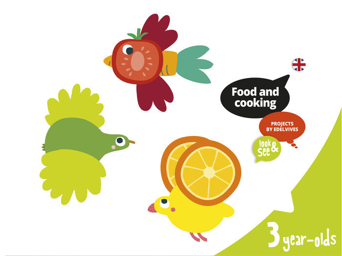 FOOD AND COOKING 3YEARS EI 18 LOOK AND SEE | Varios Autores | 9788414012499 (Edelvives) Imagen principal del producto