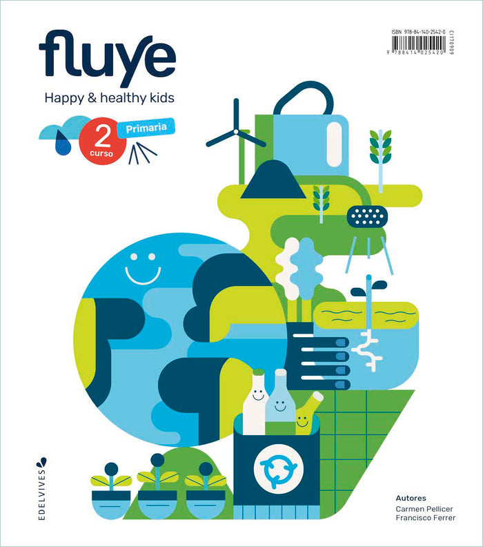FLUYE 2º de Primaria 20 EDUCACION PARA LA SALUD + CUENTO | AA,VV | 9788414025420 (Edelvives) Imagen principal del producto