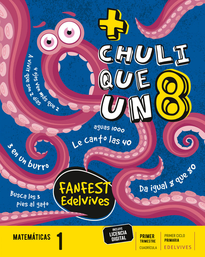 MATEMATICAS 1oEP CUADRICULA 22 FANFEST | AA,VV | 9788414037751 (Edelvives)