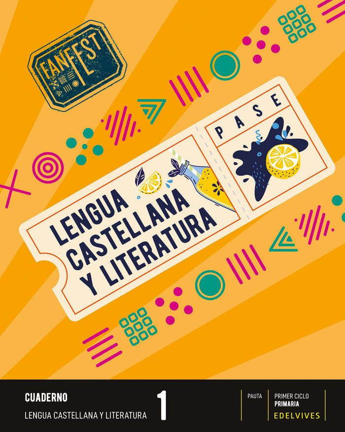 CUADERNO LENGUA 1oEP PAUTA 22 FANFEST | AA,VV | 9788414037959 (Edelvives) Imagen principal del producto