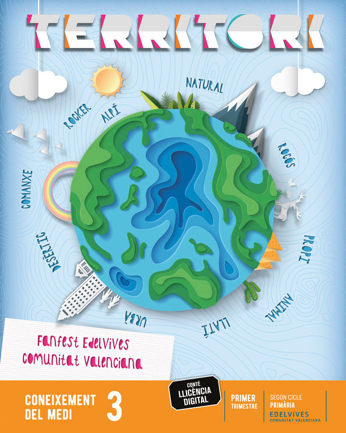 Projecte: FanFest. Coneixement del medi 3. Trimestres | Àrea de Projectes Educatius de Primària Edelvives Comunitat Valenciana | 9788414039236 (Edelvives) Imagen principal del producto