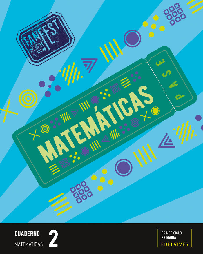 CUADERNO MATEMATICAS 2º de Primaria 23 FANFEST | AA,VV | 9788414039960 (Edelvives) Imagen principal del producto