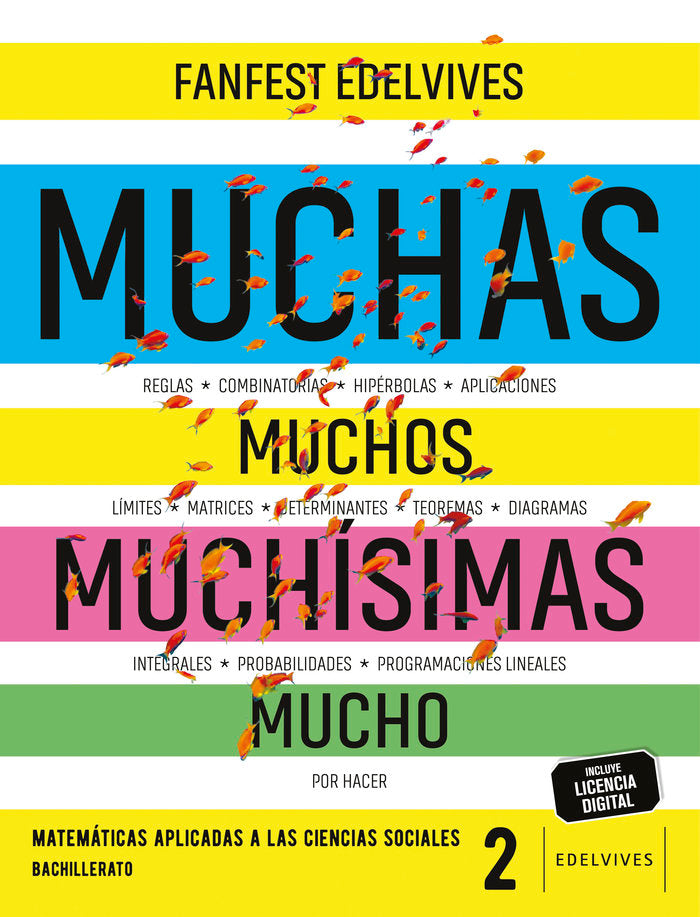 ✅ MATEMATICAS APLICADAS CCSS 2ºBACH 23 FANFEST I AA,VV I EDELVIVES I 9788414044780 Imagen principal del producto