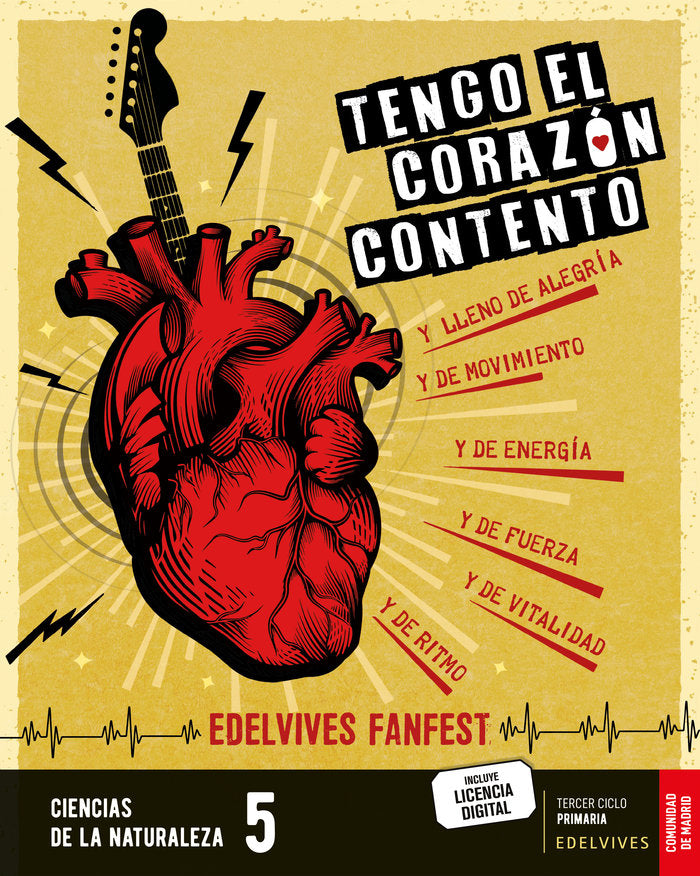 Proyecto: FanFest. Ciencias de la Naturaleza 5 [Comunidad de Madrid] | Área de Proyectos Educativos de Primaria Edelvives | 9788414045640 (Edelvives) Imagen principal del producto